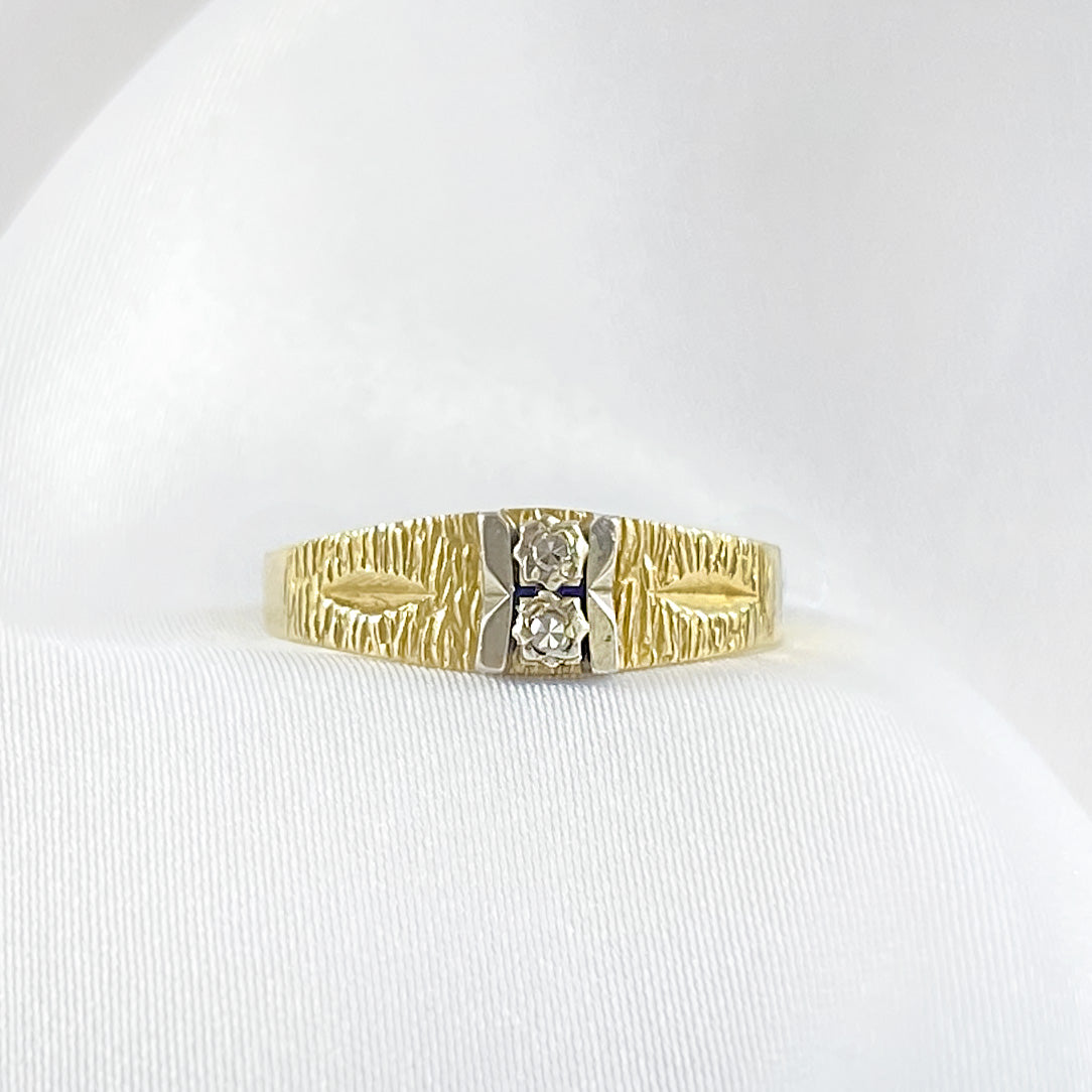 Double Diamond Vintage Ring