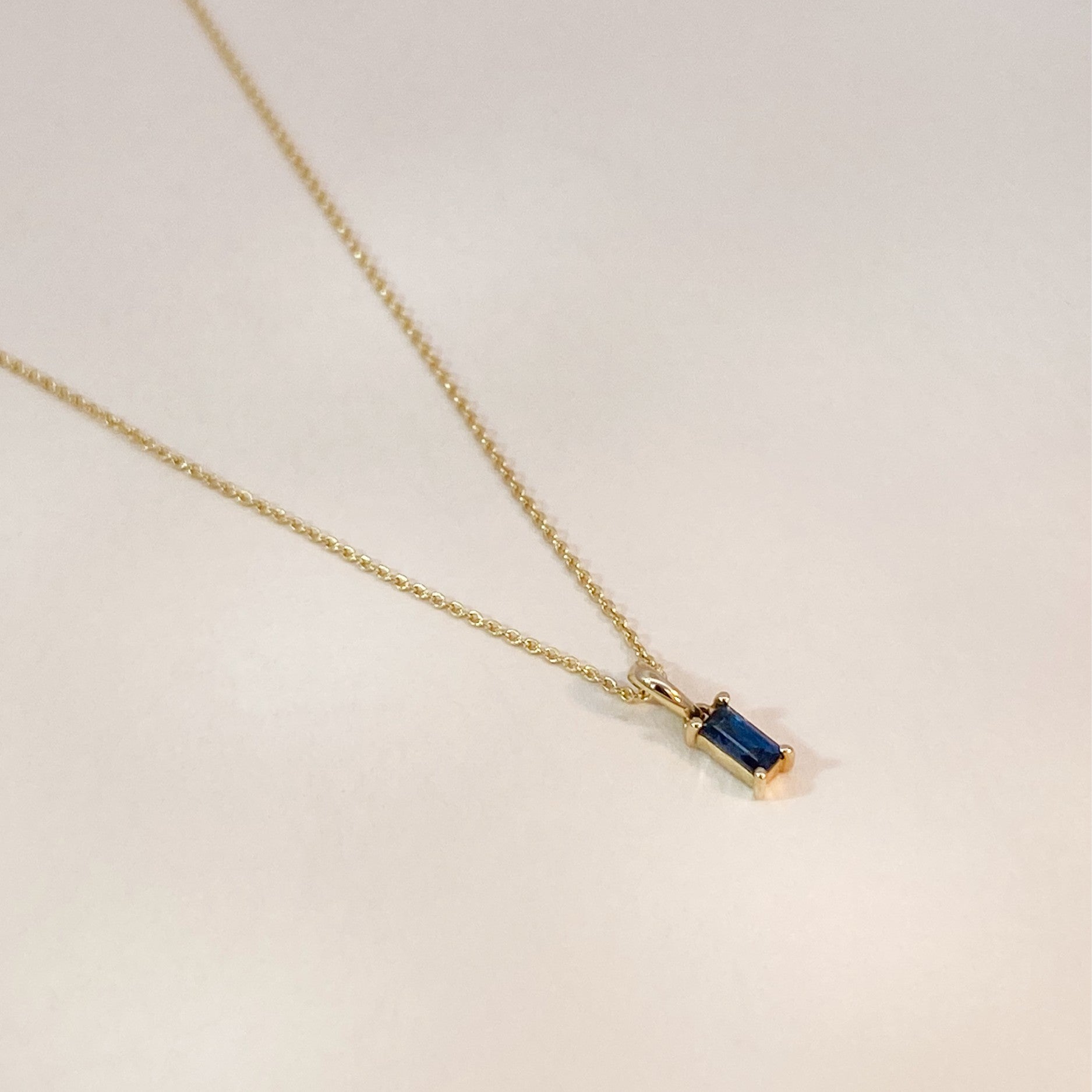 Birthstone necklace september sapphire