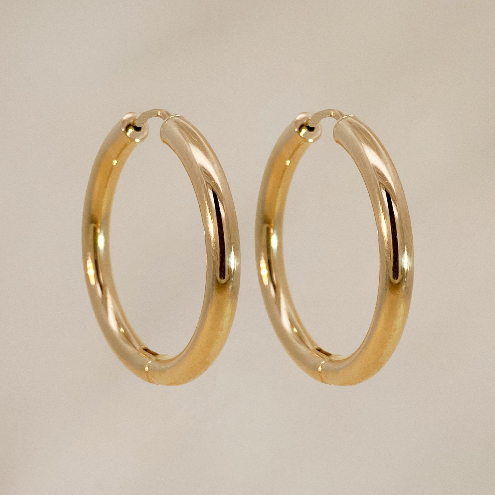 Classic hoops large goud