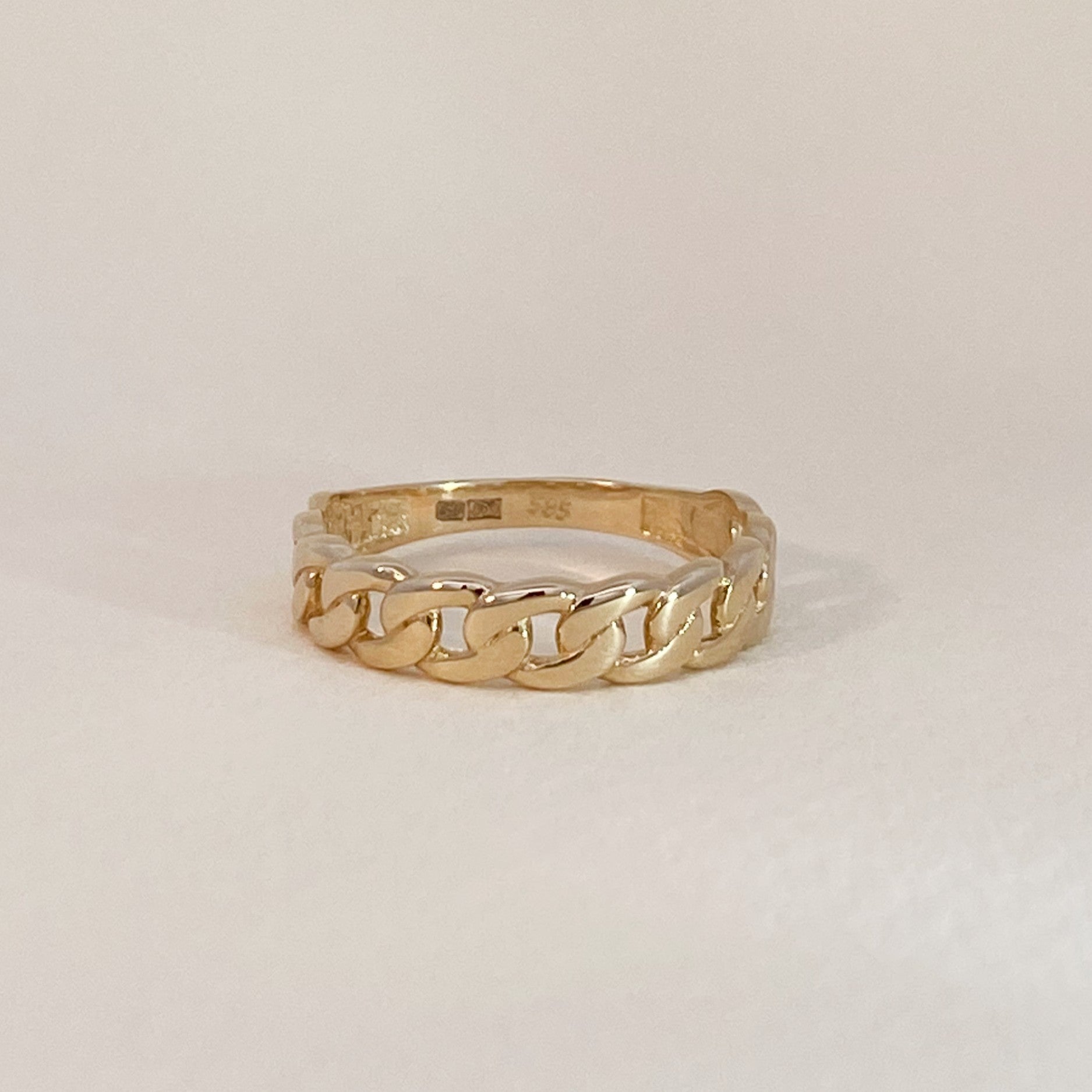 Gouden Schakel Ring