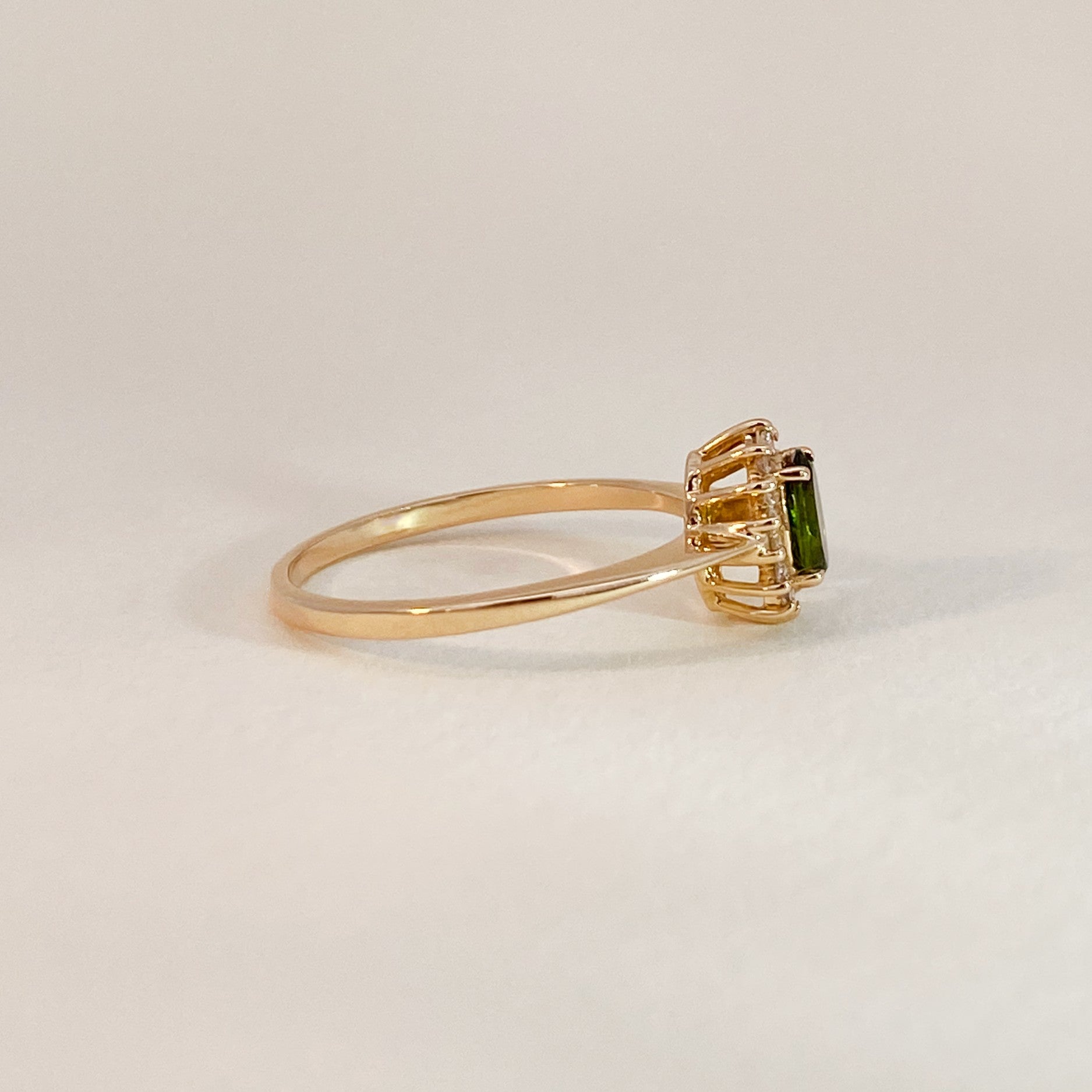 Lady Di Ring with Tourmaline