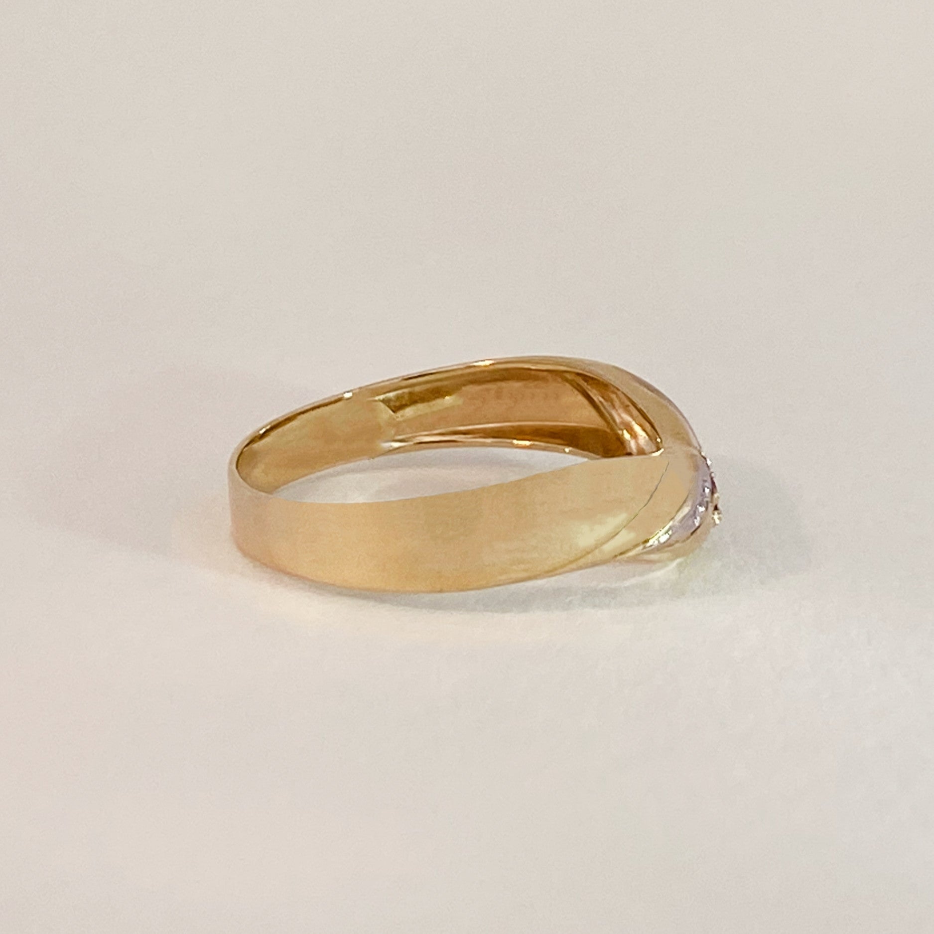 Roze saffier vintage ring