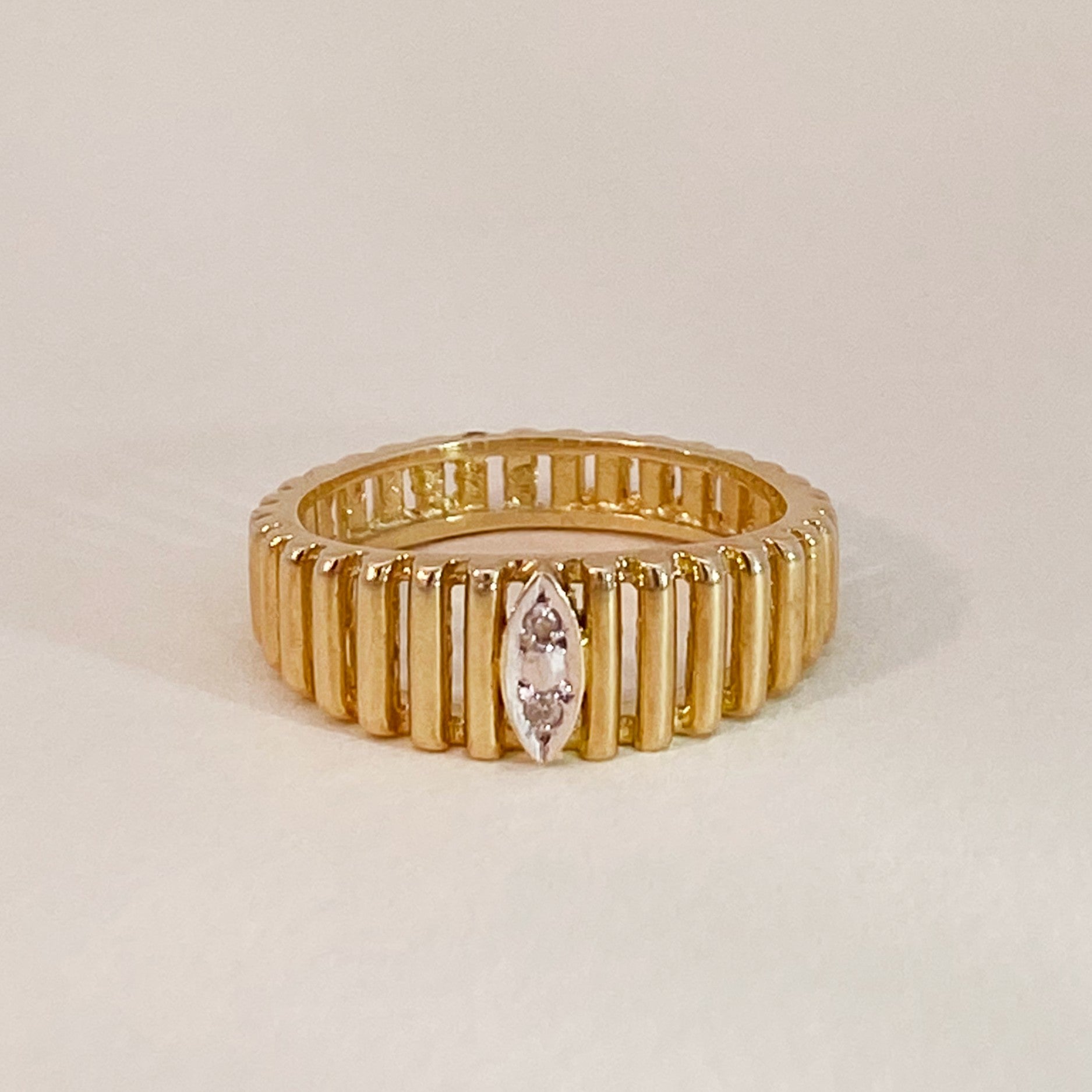 Vintage Contour Diamanten Ring