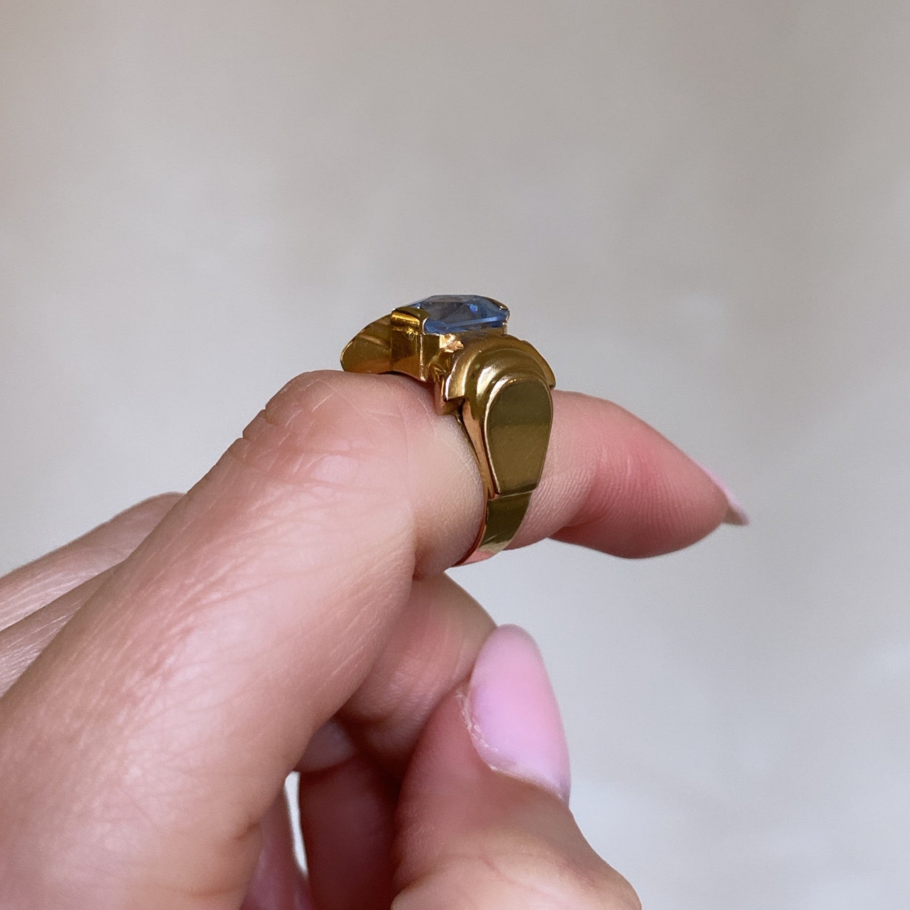 Vintage Golden Spinel Ring