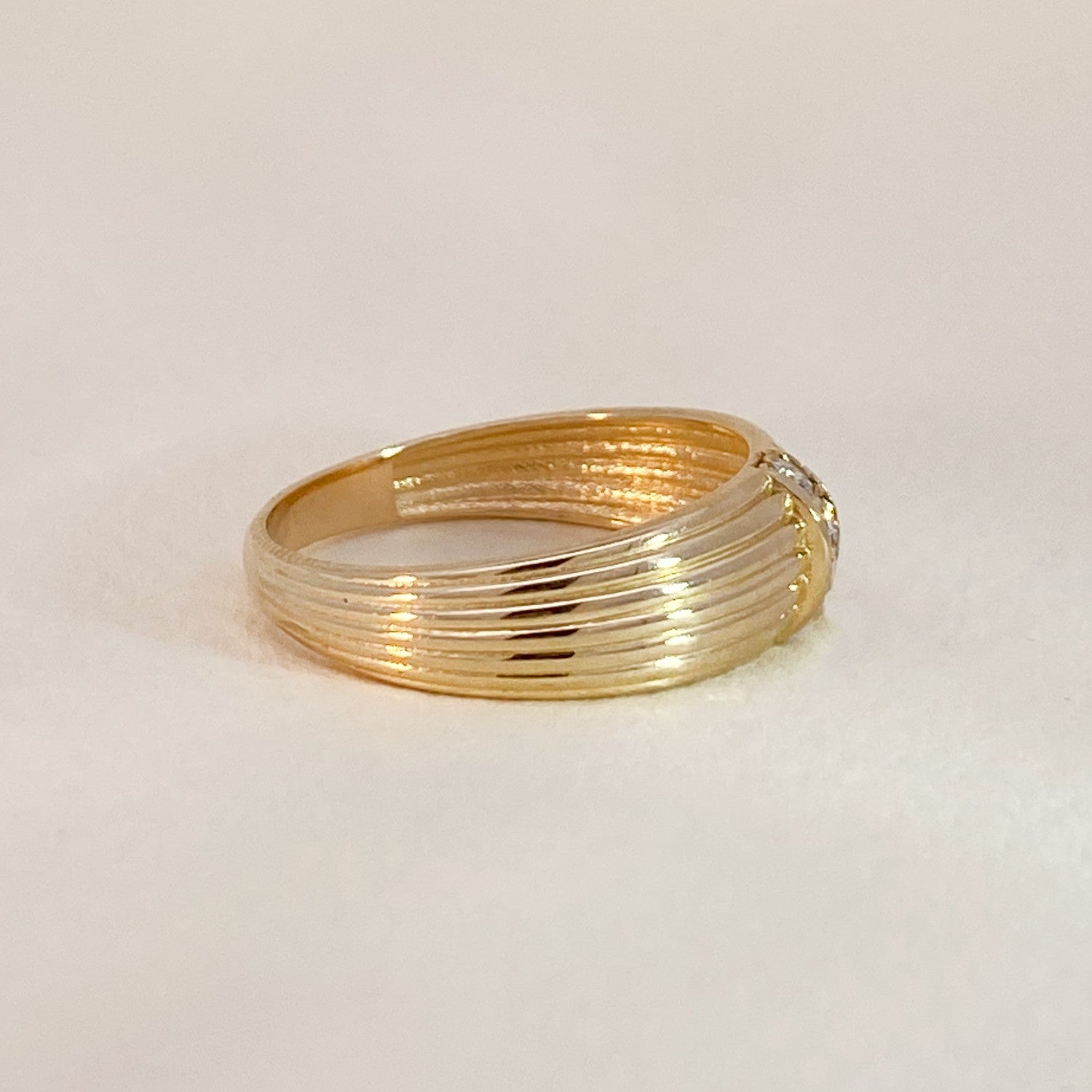 Vintage Gouden Ring met Diamanten