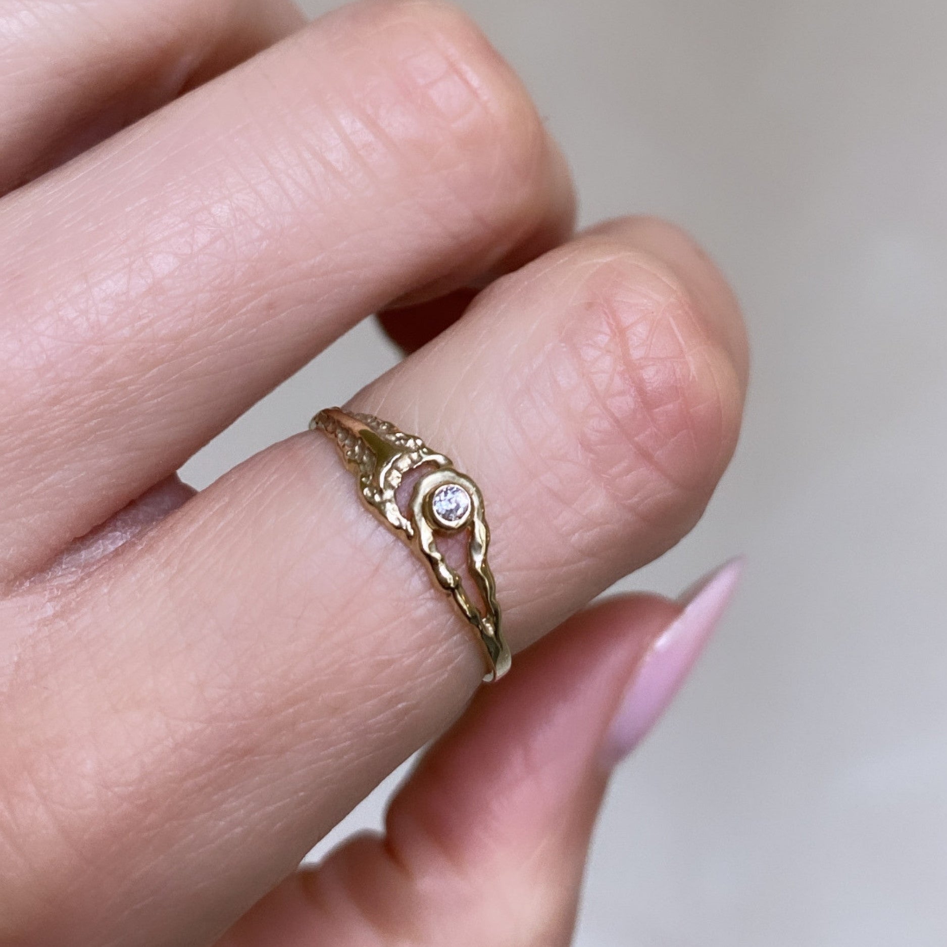 Vintage Organic Cut-Out Ring