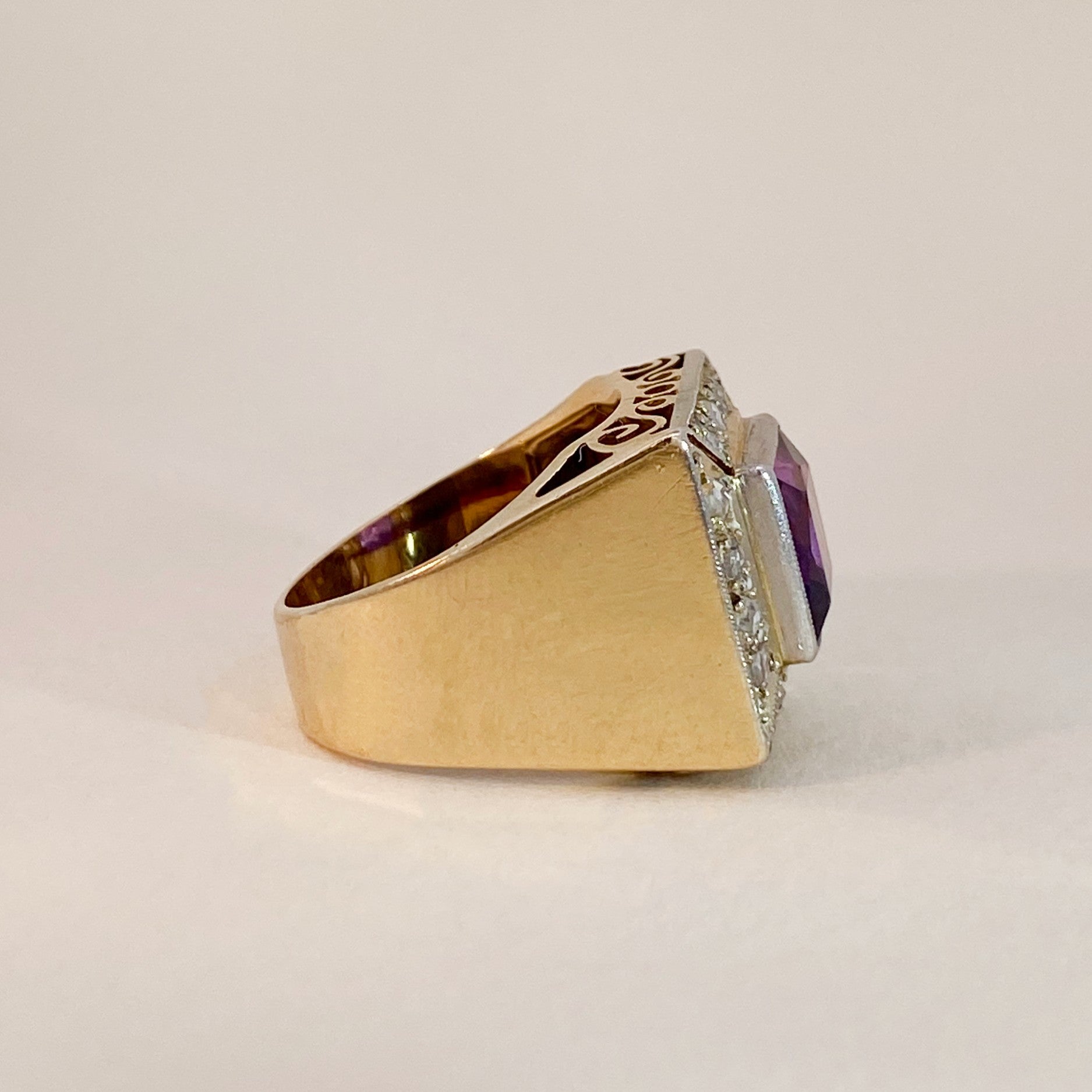 Vintage Ring Purple Stone