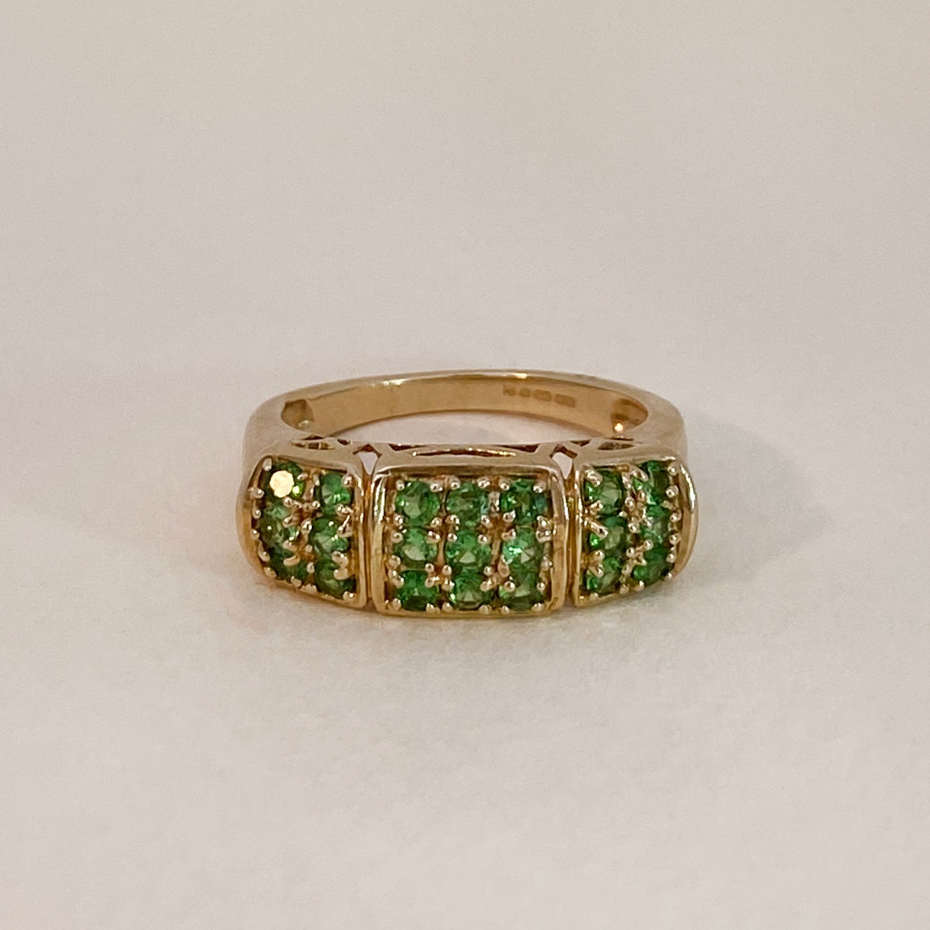 Vintage bold emerald ring