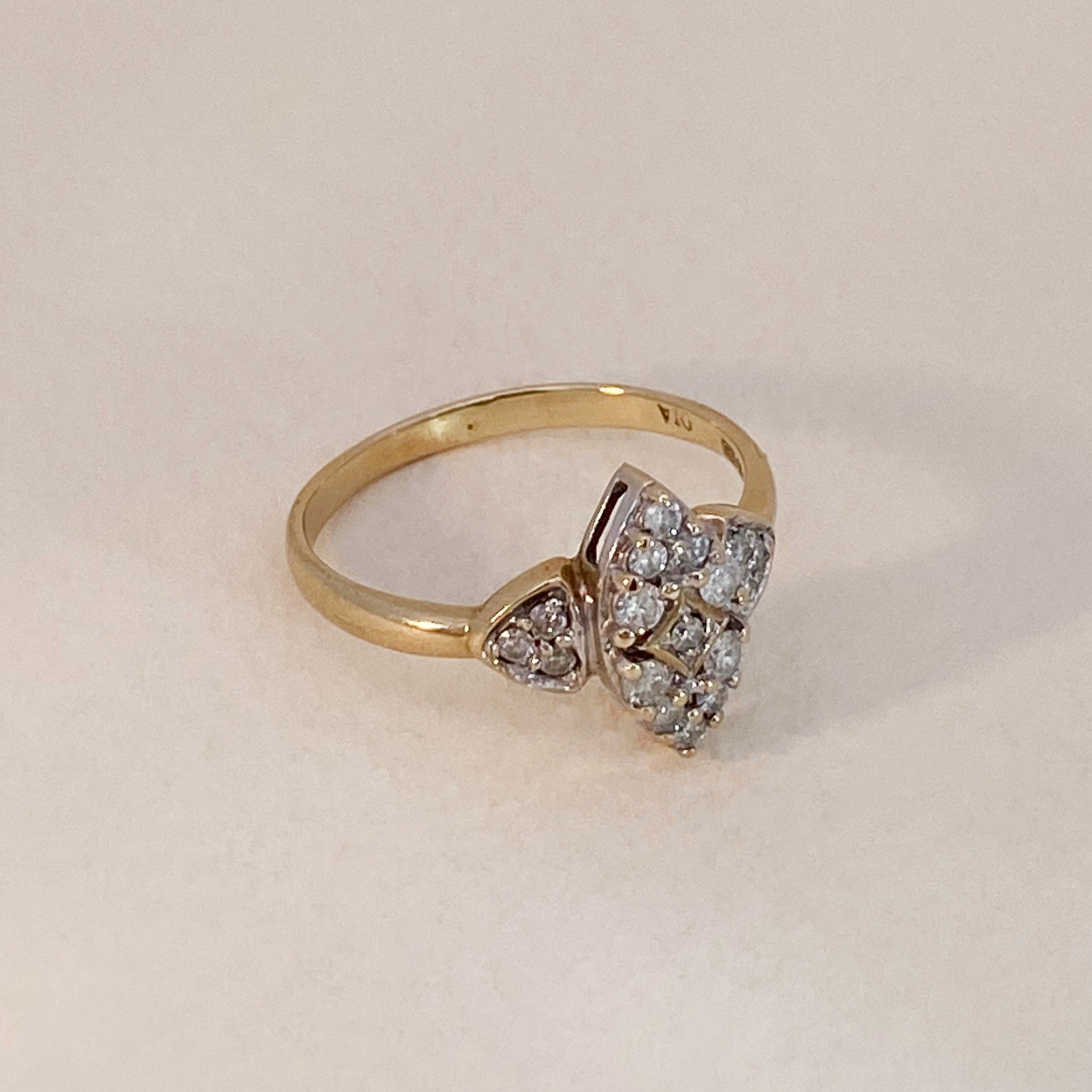 Vintage ring met diamanten