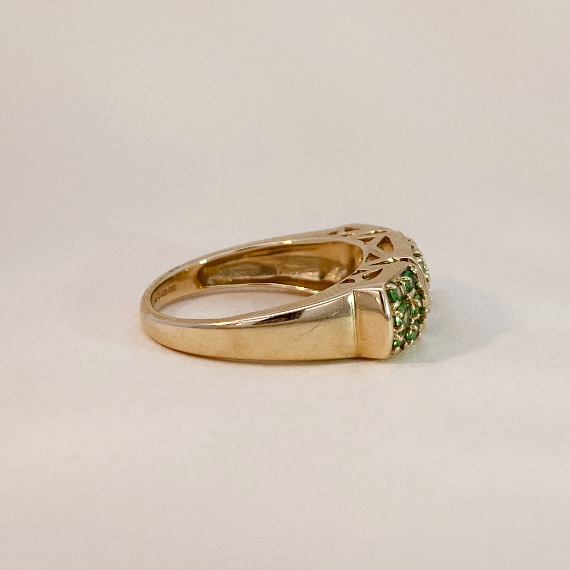 Vintage ring smaragd
