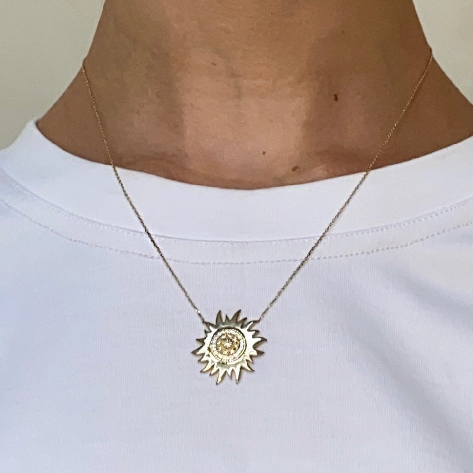 Vintage Sun Necklace