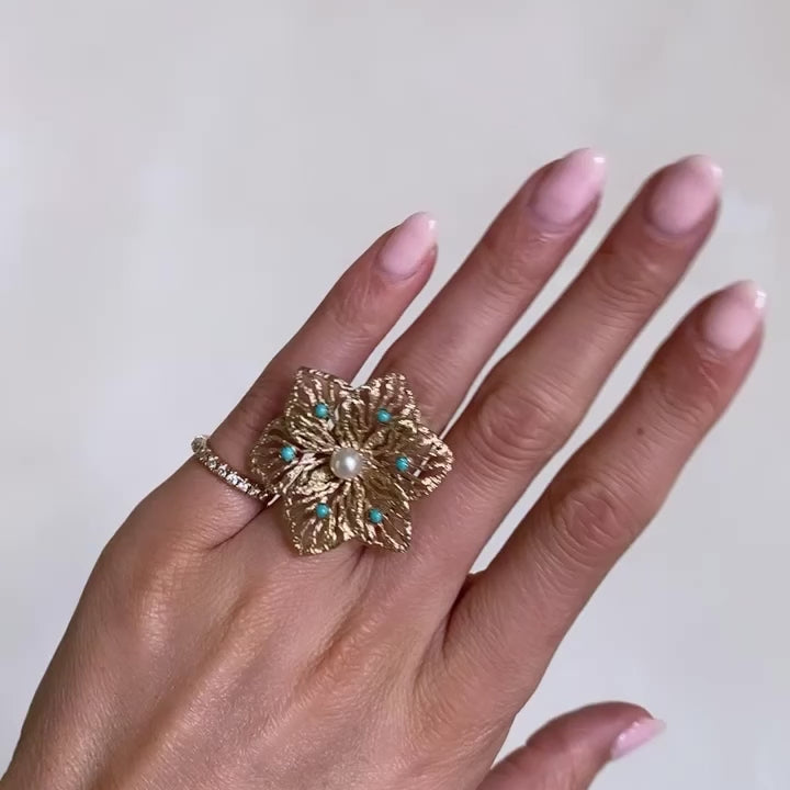 Flower ring vintage