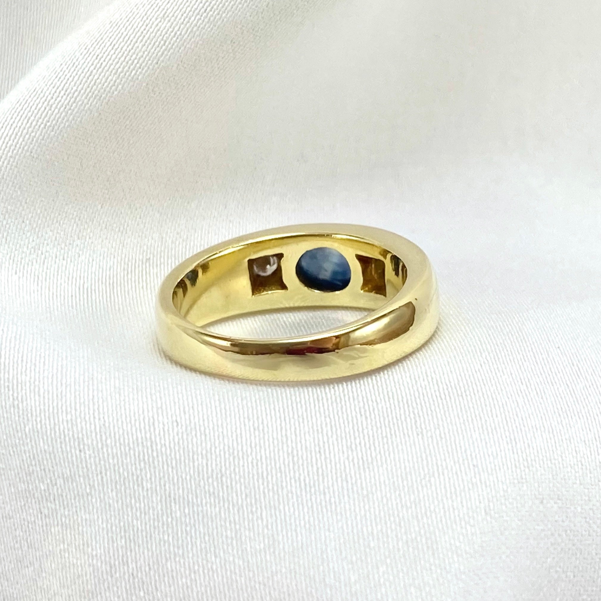 Soft Sapphire Diamond Ring