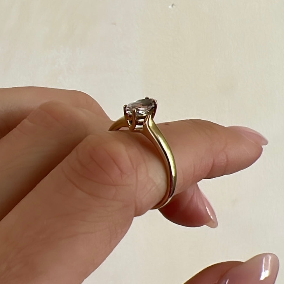 Morganite Marquise Vintage Ring
