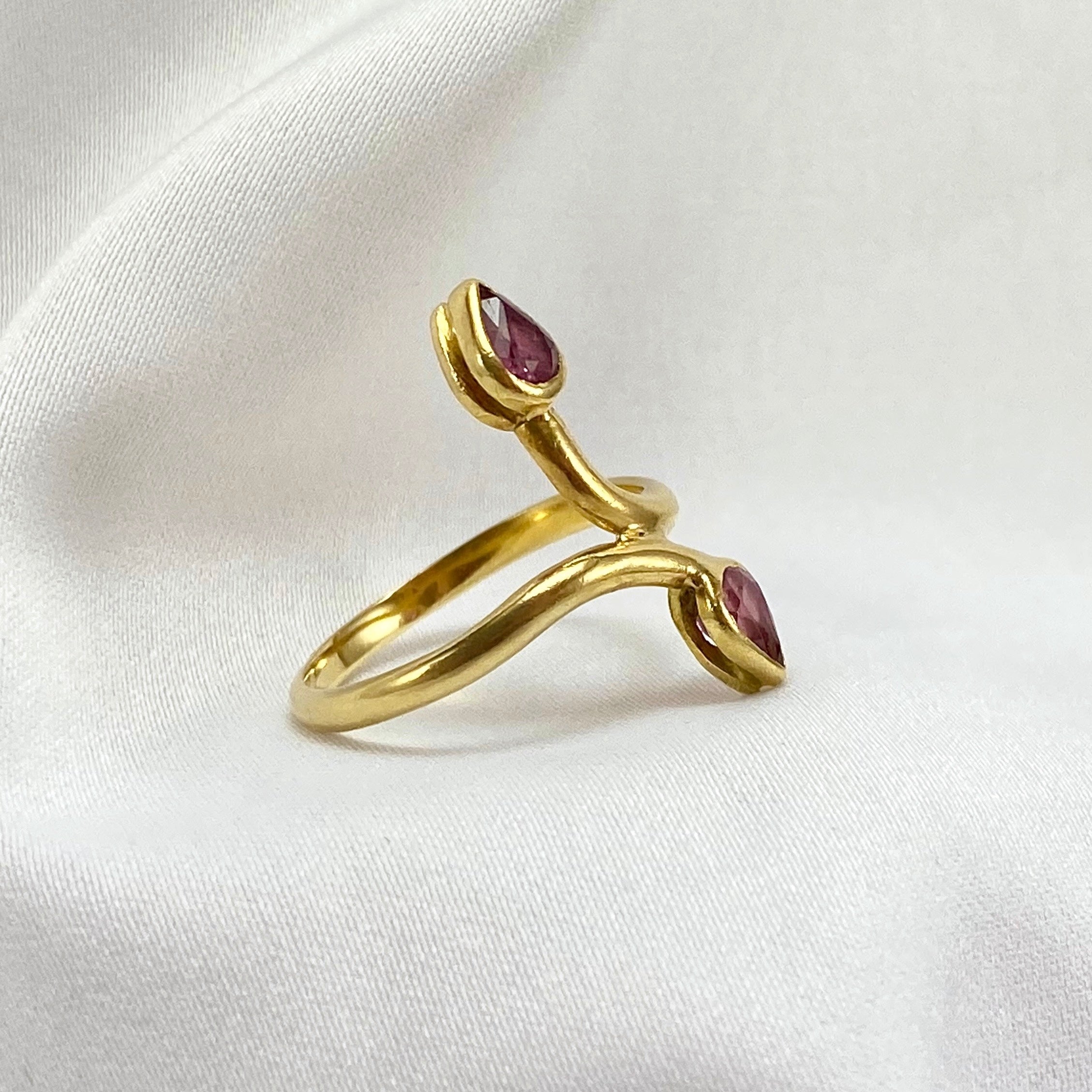 Vintage Ruby Vine Ring