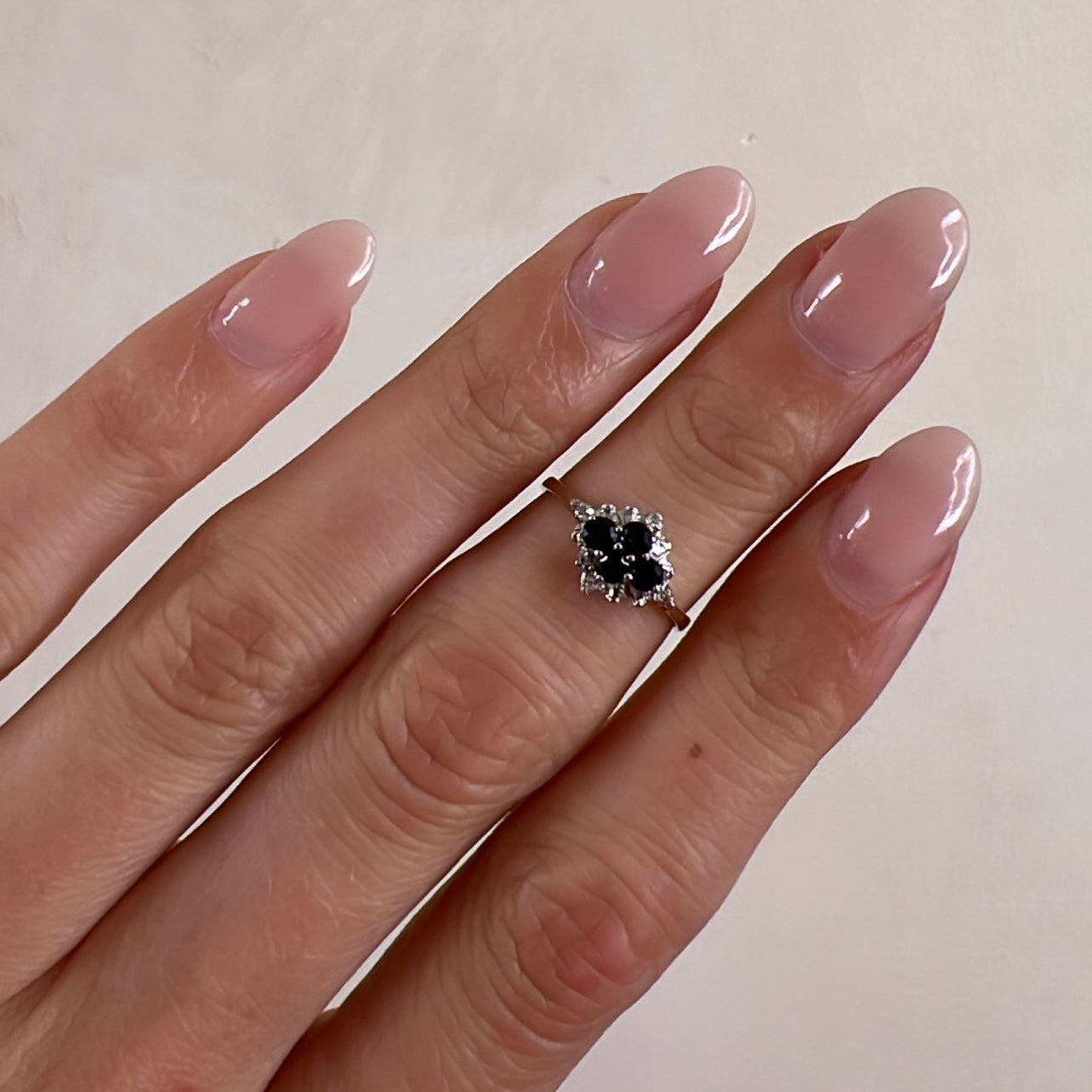 Sapphire & Diamonds Cluster Beauty