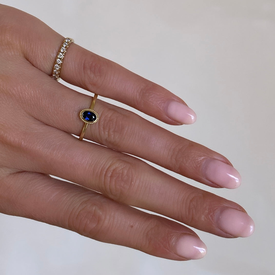 Sapphire Oval Ring