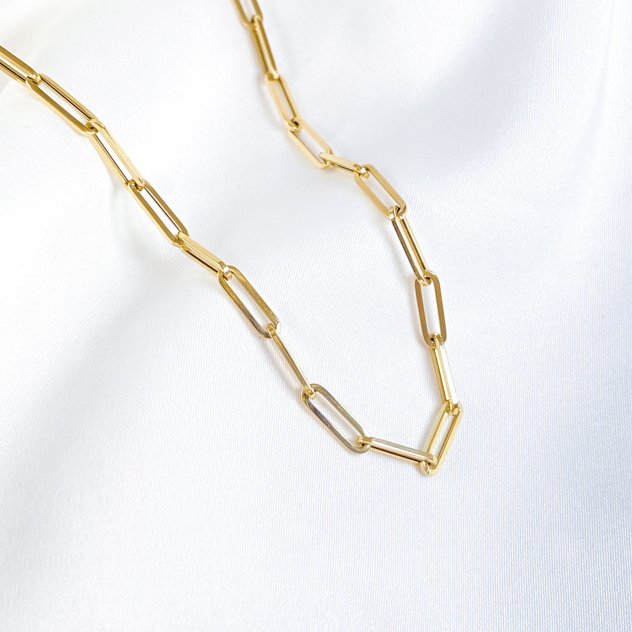 Angular Paperclip Necklace
