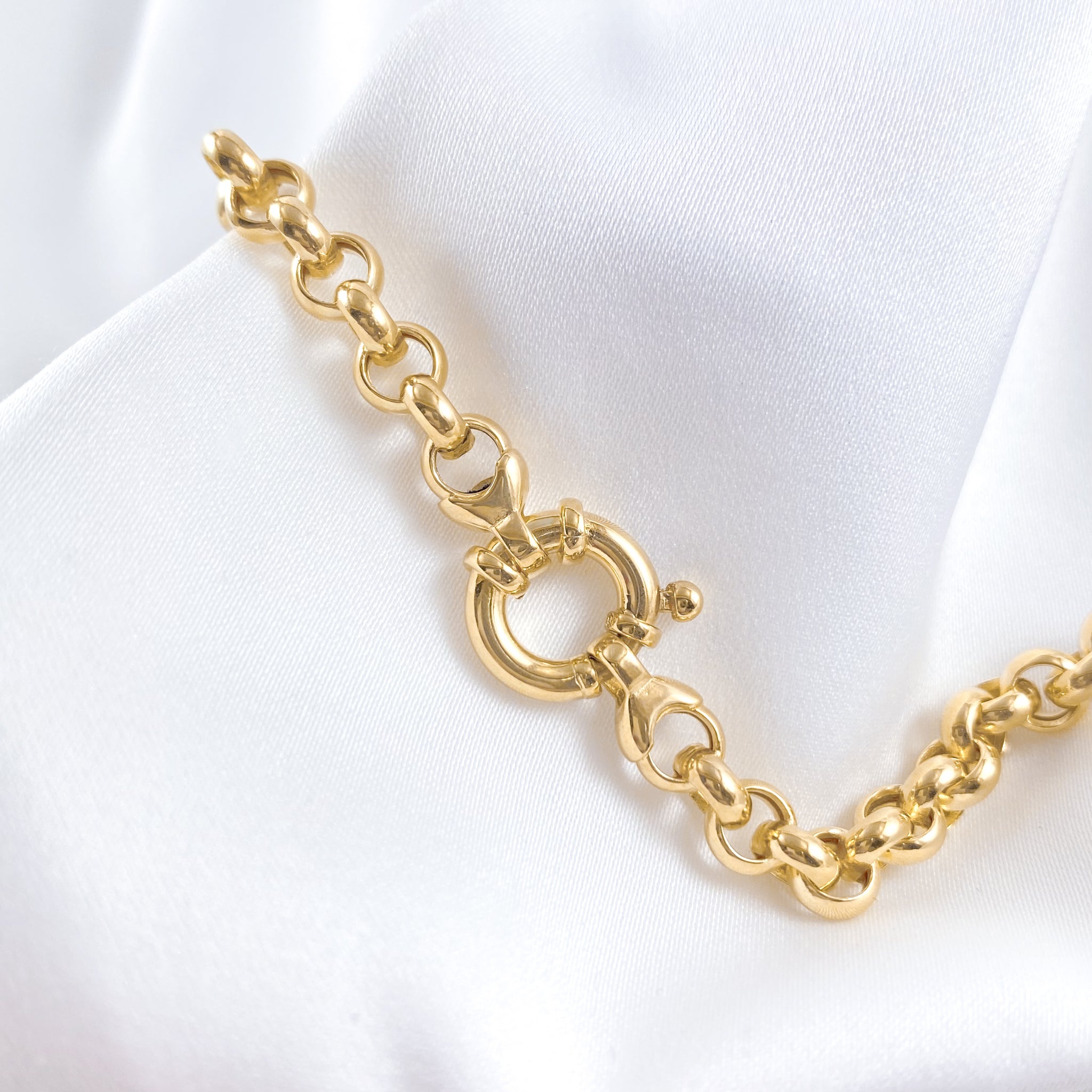 Solid Gold Jasseron Necklace