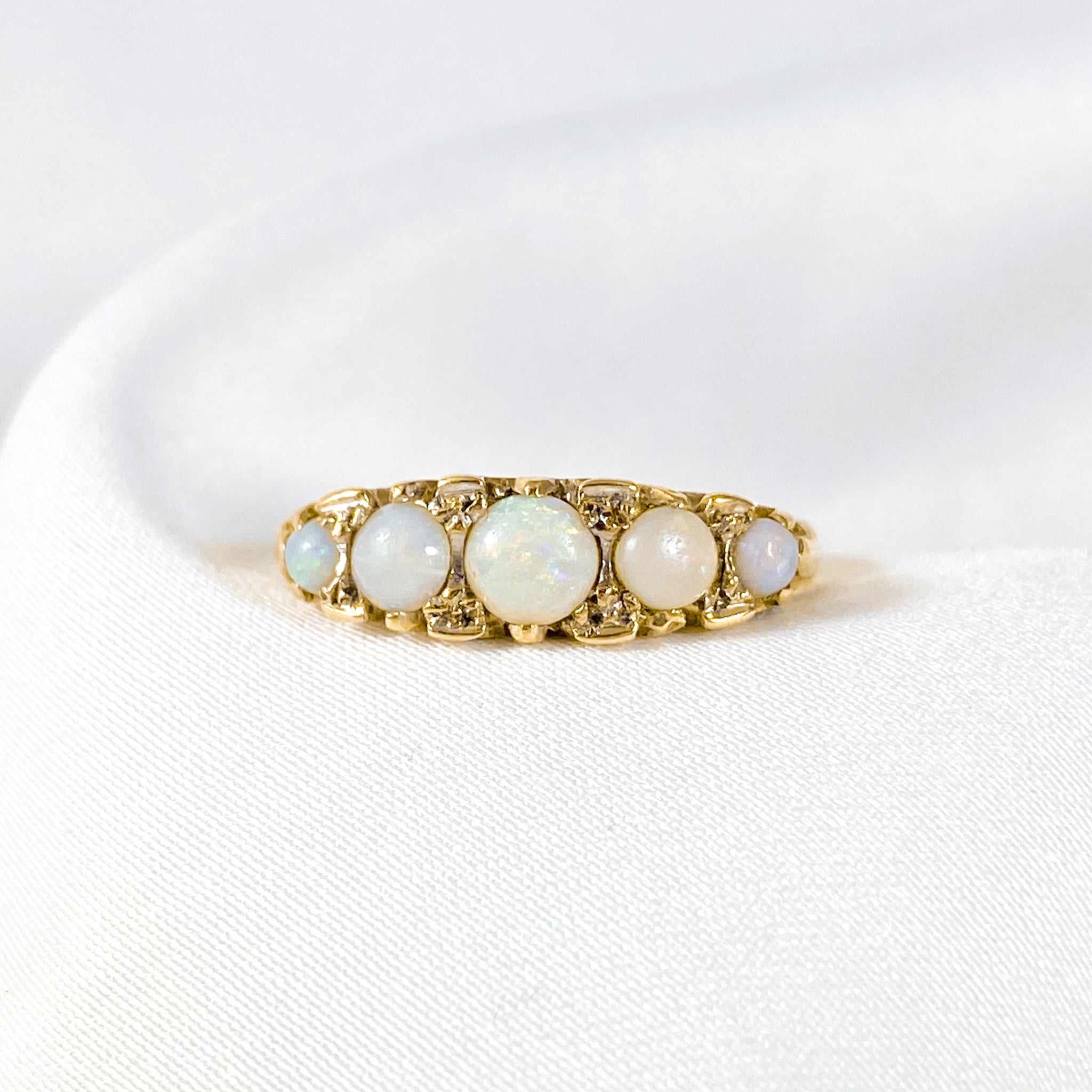 Perfect Opal Row Ring