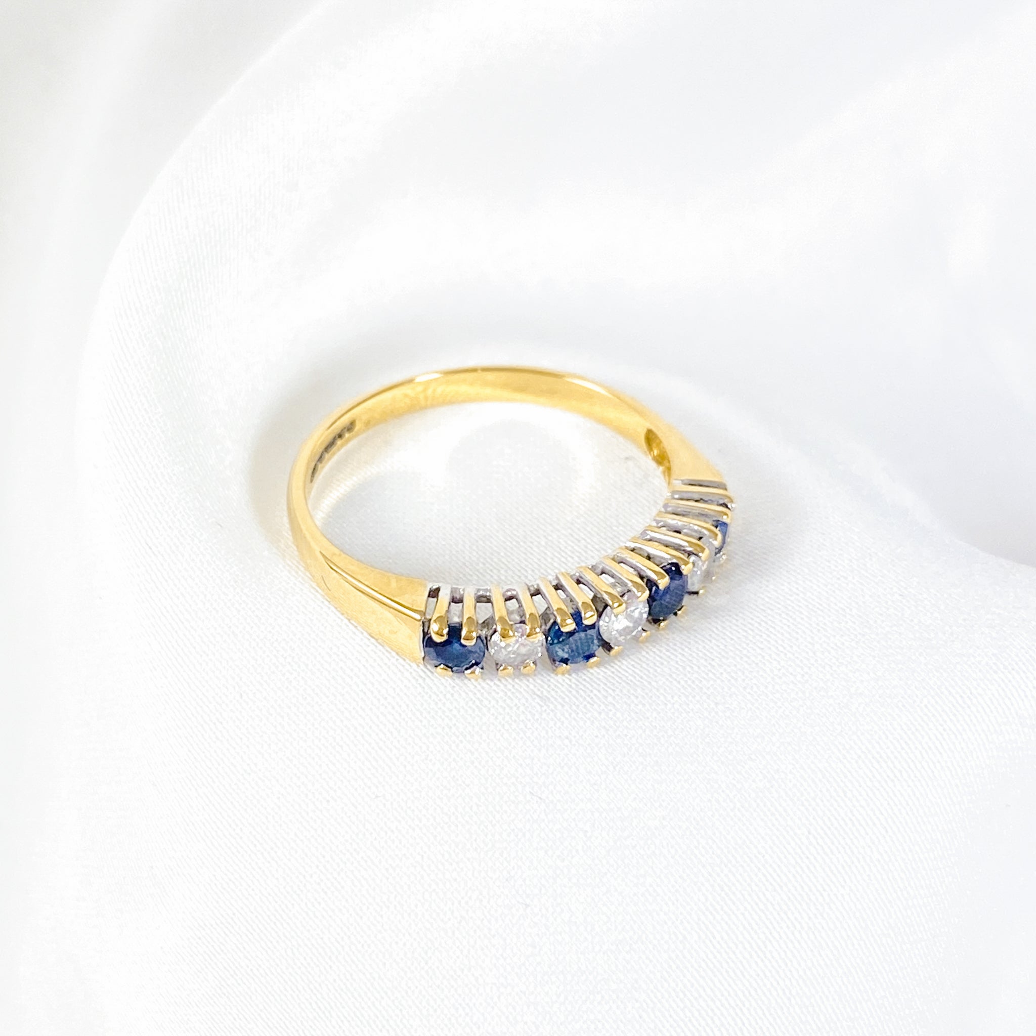 The Perfect Sapphire And Diamonds Row