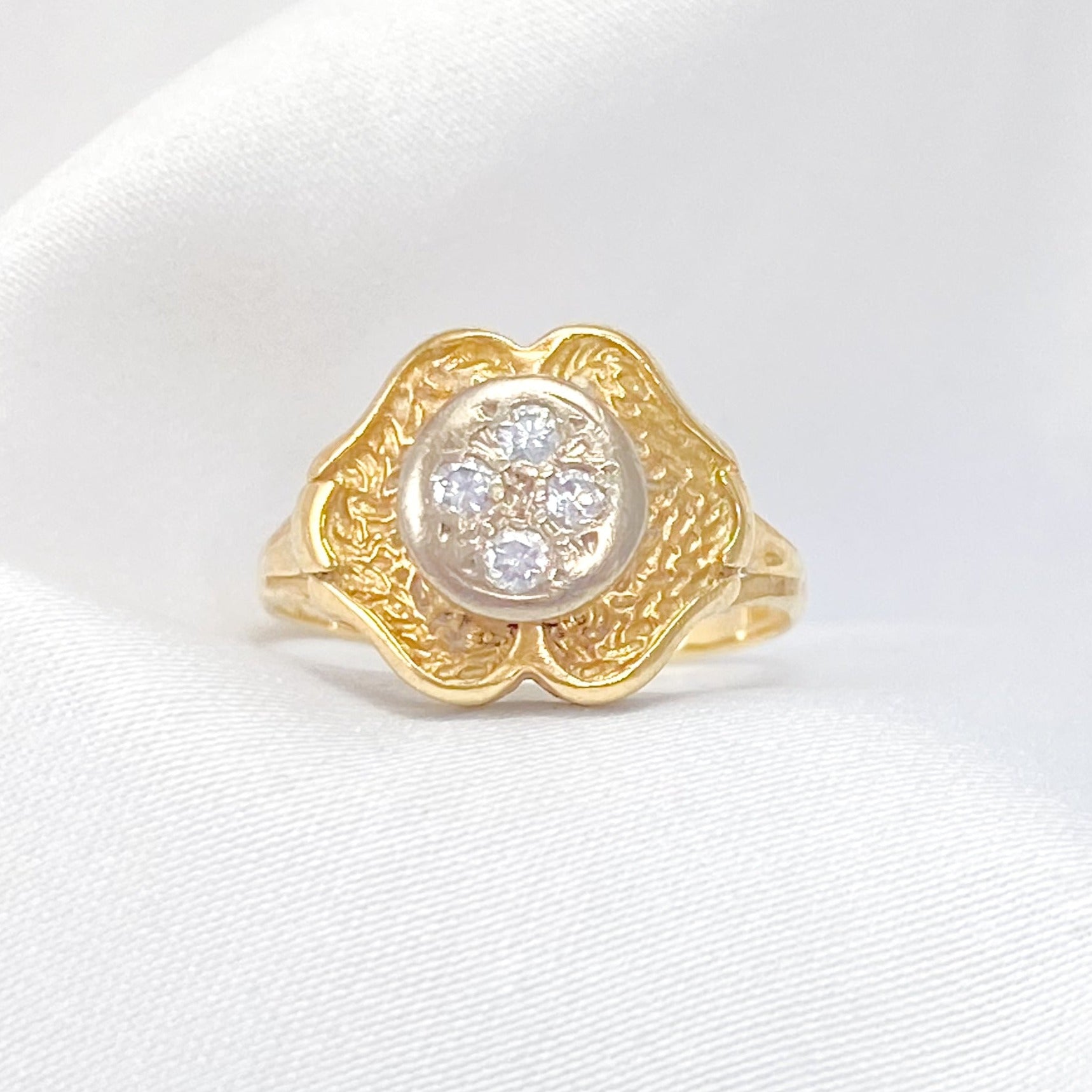 Vintage Diamond Signet Ring