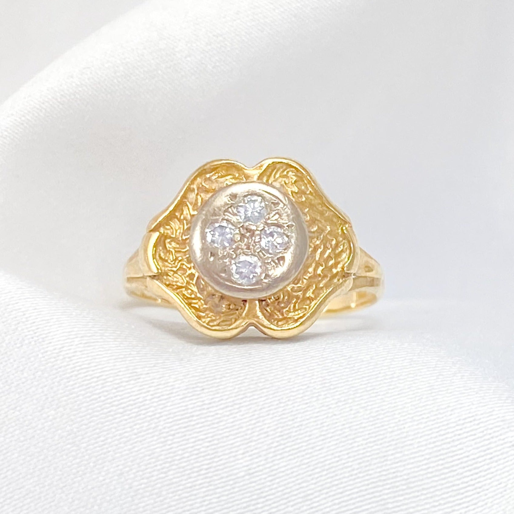 Vintage Diamond Signet Ring