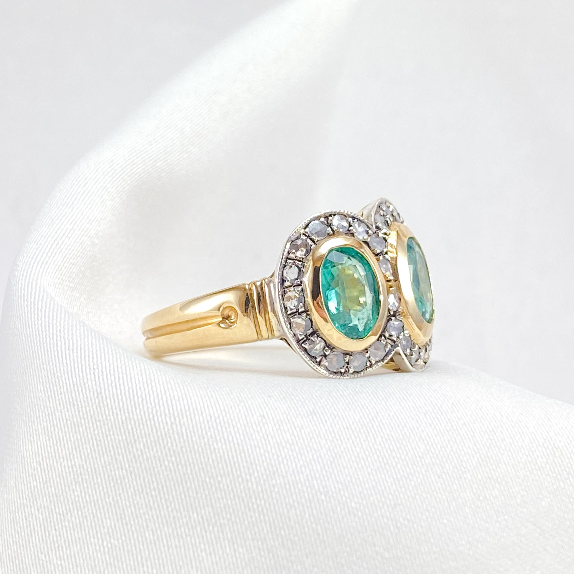 Emerald Trilogy Ring